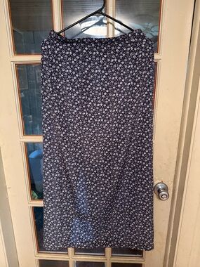 Vintage 1990s Floral Midi Skirt